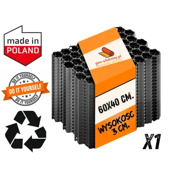 Kratka KRATA Parkingowa Trawnik Podjazd 60x40x3 cm EKO Parking Drogowa